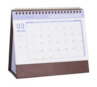 SHINEOFI Calendrier De Bureau 2025-2026 18 Mois Anglais Debout À Feuillets Petit Calendrier Mensuel Pour Le Bureau Et La Maison (Juillet 2025-Décembre 2026)