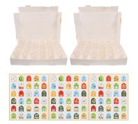 SHINEOFI Calendrier de L'Avent Ramadan 30 Cases 5 Pièces Boîtes Numérotées à Remplir Boîte Présent Eid Mubarak Mini pour Friandises et Petits Objets Décoration Festive pour Célébration