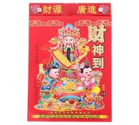 SHINEOFI Calendrier Mural Chinois Traditionnel Outil Éducatif 2025 Année du Serpent avec 365 Pages à Détacher, Papier et Fer pour Decoration Bureau ou Maison