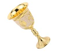 SHINEOFI Calice à Vin Vintage en Métal Gaufré Motif Rose Verre à Pied 250 Ml Style Médiéval Romantique pour Cérémonies et Fêtes Gobelet Décoratif Polyvalent pour Dîner et Banquet