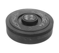 SHINEOFI Calligraphy Inkstone Portable Vintage Chinese Stone For Beginners And Students Smooth Ink Grinding Tray For Calligraphy And Sumi Painting