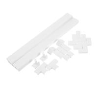 SHINEOFI Canal de Câblage Ignifugé en PVC 20x10mm 40cm, Lot de 10 Set de Goulottes Murales Auto-adhésives sans Perçage Accessoires et Vis pour Gestion et Dissimulation de Câbles au Sol