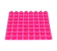 SHINEOFI Capuchons de Touches en Silicone Rose pour Clavier Mécanique et Membrane, Protection Solide et Précision Améliorée, pour Femmes aux Ongles Longs, Lot de 12 Set de Set de X7,5