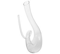 SHINEOFI Carafe à Vin en Cristal sans Plomb 1300 Ml Décanteur Aérateur Transparent pour Vin Rouge et Blanc Accessoire de Bar Stable Fond Plat pour Dégustation et Service Maison
