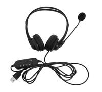 SHINEOFI Casque Filaire Bruit avec Microphone Écouteurs Confortables pour Cours Ligne Télétravail et Appels Compatible avec Pc et USB