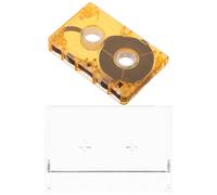 SHINEOFI Cassette Audio Vierge Orange 40-60 Bandes Audio pour Enregistrement Vocal Compatible Mini Magnétophone pour Interviews Messages Personnels et Projets Musicaux
