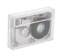 SHINEOFI Cassette en Facile Rigide Enregistrable Utiliser Transparent Design à Audio Vierge Blanche Plastique 60 Boîtier pour Décoration DIY Enregistrements d'anniversaire