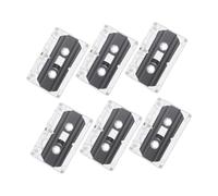 SHINEOFI Cassettes Audio 30 pour Enregistrement 6 Pièces Cassettes Enregistrables Transparentes pour DIY Et Messages Personnalisés pour Fêtes Et Présents Qualité D'enregistrement Supérieure