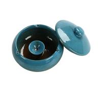 SHINEOFI Cendrier Céramique avec Couvercle Antidéodorant pour Bureau et Maison Design Rétro Chinois Stable et Accessoire Décoratif Pratique