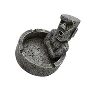 SHINEOFI Cendrier Créatif Moai en Résine 1pc, Cendrier Original Facile à Nettoyer Utiliser, Décoration Intérieure Rétro pour Fumeurs la Maison