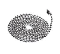 SHINEOFI Chaîne à Billes Acier Inoxydable Solide Et Antirouille Surface pour Plaque Identité Et Autres Utilisations