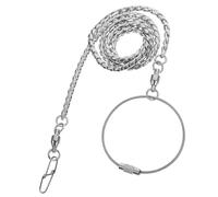 SHINEOFI Chaîne de Pied Acier Inoxydable pour Oiseaux Anneau de Cheville Anti-décrochage Bracelet Pied Perroquet et Perruche Cockatiel Accessoire Sécurisé pour Perroquet du Gabon et Petits
