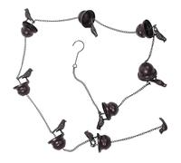 SHINEOFI Chaîne de Pluie en Fer Décorative Clochette Oiseau pour Gouttière, Facile à Ranger, pour Jardin et Terrasse Extérieure, Remplacement Esthétique pour Conduits D'évacuation