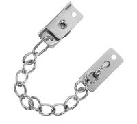 SHINEOFI Chaîne de Sécurité en Acier Inoxydable Argenté pour Porte Intérieure et Résistance à la Corrosion Protection Vie Privée et Résistance la Corrosion, pour Hôtels et Locations