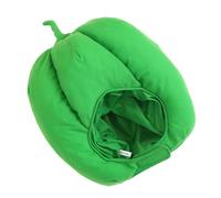 SHINEOFI Chapeau de Fête en Peluche Poivron Vert Doux Bonnet Costume Carnaval Halloween Accessoire Déguisement Photo Taille Unique Confortable et Léger