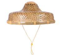 SHINEOFI Chapeau de Soleil en Bambou Tissé à la Main Chapeau Pêcheur 365 CM X 14 CM Cordon Accessoire Décoratif et Protection Solaire pour Jardinage Danse et Événements Estivaux