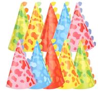SHINEOFI Chapeaux D'anniversaire Dinosaure Lors des Fêtes D'anniversaire en Papier Léger Lot de 20 Pièces Colorées, pour Créer une Ambiance Joyeuse pour Garçon et Filles