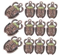 SHINEOFI Charme De Scarabée Pendentif En Alliage Vert 26x16mm, Lot De 20 Pièces, Accessoire Diy Bijou Égyptien, Pour Collier Et Bracelet, Fabrication Artisanale, Présent Créatif
