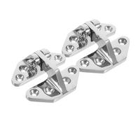 SHINEOFI Charnière de Trappe de Bateau Argenté en Acier Inoxydable 316 2 Pièces Charnière Marine Robuste Vis pour Porte de Pont et Trappe