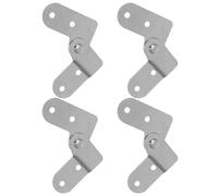 SHINEOFI Charnière Rabattable en Fer pour Table Pliante 180° - Pièce de Quincaillerie pour Échelle de Grenier - Charnière Supérieure Réglable Gauche - Accessoires pour Meubles