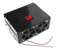 SHINEOFI Chauffage Voiture 12V 500W Portable Dégivreur Électrique Double Sortie Ventilateur Chauffant Intérieur Chauffage Rapide pour Désembuage et Confort Hivernal