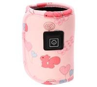 SHINEOFI Chauffe-biberon Maintien Température en Velours Composé Rose USB Portable Manchon Chauffe Lait pour Bébé Couleur Aléatoire Adapté aux Voyages et Usage Quotidien