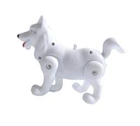 SHINEOFI Chien Lumineux Musical Électrique Abs Modèle Loup pour Garçon Fille Interactif Éducatif Couleur Aléatoire