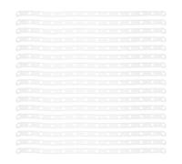 SHINEOFI Cintres en Plastique Blanc Design Gain de Place Bandes de Connexion 30pcs pour Rangement des Vêtements pour Penderie et Présentoirs Retail