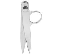 SHINEOFI Ciseaux à Point de Croix en Acier Inoxydable Argenté, Coupe-fil V Forme pour Tailleur, Coupe Précise des Fils Fins, Léger et Facile à Transporter