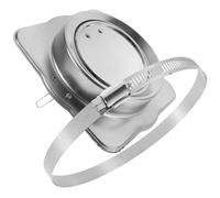 SHINEOFI Clapet Anti-retour en Acier Inoxydable 160x160 Mm Clapet de Ventilation pour Hottes Cuisine de Fumée Volet Anti-retour pour Conduit de Cheminée Accessoire de Ventilation