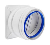 SHINEOFI Clapet Anti-retour Silencieux pour Hotte Cuisine, Ouverture Automatique par Surpression, Abs, Empêche le Reflux et L’air Froid, Ventilation
