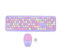 SHINEOFI Clavier sans Fil Compact Touchpad 2.4 Ghz pour Ordinateur Portable et Bureau, 110 Touches Abs, Souris 3 Boutons, Saisie Navigation