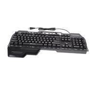 SHINEOFI Clavier USB Filaire Rétroéclairé LED Ergonomique avec Repose Poignet Large Clavier Complet pour Bureau et Gaming Durable et à Usure