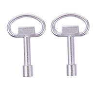 SHINEOFI Clé Triangulaire En Alliage De Zinc Lot De 2 Clés Pour Armoires Électriques Et Compteurs De Gaz Pour Radiateurs Grosse Taille