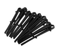 SHINEOFI Clips de Fixation pour Protège-gouttière en Plastique Abs Noir Lot de 50 Installation Rapide Support pour Écoulement D'eau sur Gouttières Commerciales