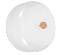 SHINEOFI Cloche de Présentation Alimentaire en Acrylique Transparent 23 Cm Poignée en Bois, Couvercle de Dôme Rond pour Gâteau, Cupcake et Fromage, Couvercle de Plat à Tarte Cuisine