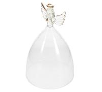 SHINEOFI Cloche en Verre Ange Décorative Dôme en Verre pour Figurine D’Ange Observation Claire Mini Paysage Décoration Maison Présent D’Anniversaire DIY