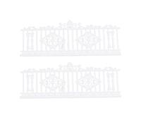 SHINEOFI Clôture de Jardin Miniature 1m, Modèle 1/100 en ABS Blanc | Surface Peignable, Assemblage Facile, pour Mini Jardins et Pots, Décor de Maquette pour Dioramas
