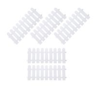 SHINEOFI Clôture Décorative de Jardin Bordure Facile à Utiliser en Plastique Blanc 5 Pièces Peindre pour Jardins et Fêtes