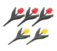 SHINEOFI Clôture Décorative de Jardin Motif Tulipe Bordure de Pelouse Emboîtable Clôture Paysagère Plastique Facile à Assembler pour Jardin Balcon et Parterres Fleuris