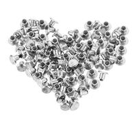 SHINEOFI Clous de Pneu à Visser en Alliage Solide 100 Pcs Crampons Antidérapants pour Pneus Voiture Applicables 6,5-5,7 Mm Pointes Neige et Tout-usage Accessoires Sécurité Hiver