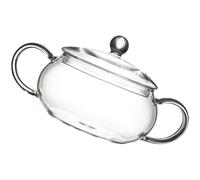 SHINEOFI Cocotte en Verre 1400Ml avec Couvercle Marmite Transparente Résistante à la Chaleur pour Cuisson sur Poêle pour Soupes Bouillons et Cuisson Lente Ustensile Cuisine Polyvalent
