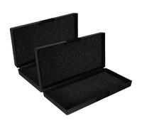 SHINEOFI Coffret de Rangement pour Micromètres Extérieurs 50-75 MM Lot de 2 Boîte Robuste Antichoc en Plastique Noir Étui Professionnel pour Mécaniciens et Ingénieurs Organisateur
