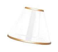 SHINEOFI Collerette de Protection Réglable pour Chat et Chien Anti-léchage Anti-Morsure PVC Transparent Respirant Collier de Récupération pour Soins Post-opératoires Profondeur