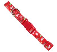 SHINEOFI Collier de Noël pour Chien Petit Taille M Rouge Motif Bonhomme de Neige Réglable et Léger Collier Confortable pour Fêtes et Usage Quotidien