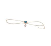 SHINEOFI Collier Perle Double Rangée pour Chien et Chat Collerette Princesse Réglable Perles Plastiques Léger et Confortable pour Événements Formels et Quotidiens