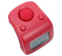 SHINEOFI Compteur Numérique Rechargeable à Doigt, Portable et Silencieux | Silicone Rouge, Comptage de Personnes, Design Créatif, Léger, pour Docks et Véhicules Entrant ou Sortant