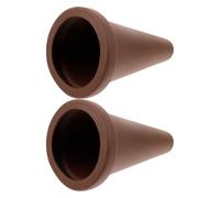 SHINEOFI Cône de Ponte en Céramique pour Aquarium 2 Pièces Abri de Reproduction pour Poissons Discus Scalaires et Crevettes Baril de Ponte Naturel pour Élevage Aquatique