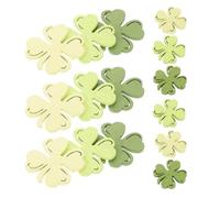 SHINEOFI Confettis en Bois de Trèfle, Lot 100 Pièces, Décoration Intérieure Table pour Fête Saint-patrick, Accessoire Artisanal Symbolisant la Chance Couleur Aléatoire