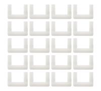 SHINEOFI Connecteurs Invisibles en Plastique de U pour Meubles, Lot de 50 Pièces, Support de Fixation Rapide, Compatibles Assemblage et Réparation de Meubles, Usage Intérieur